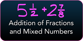 Addition of Fractions and Mixed Numbers